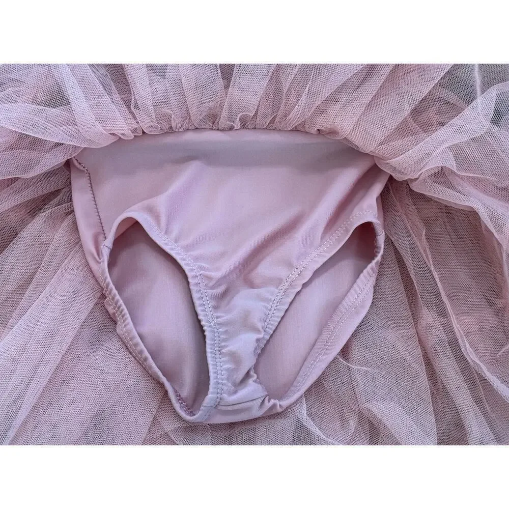 REVOLUTION DANCE Making Memories Pink Sequin Velvet Floral Ballet Costume XSC